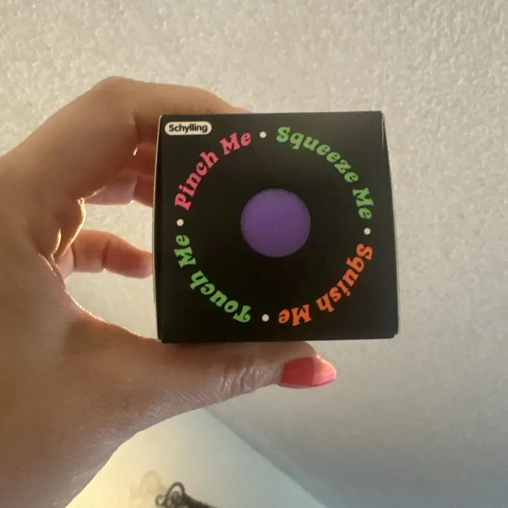 Schylling NeeDoh Groovy Glob Purple Squishy Sensory Stress Ball 100%Authentic